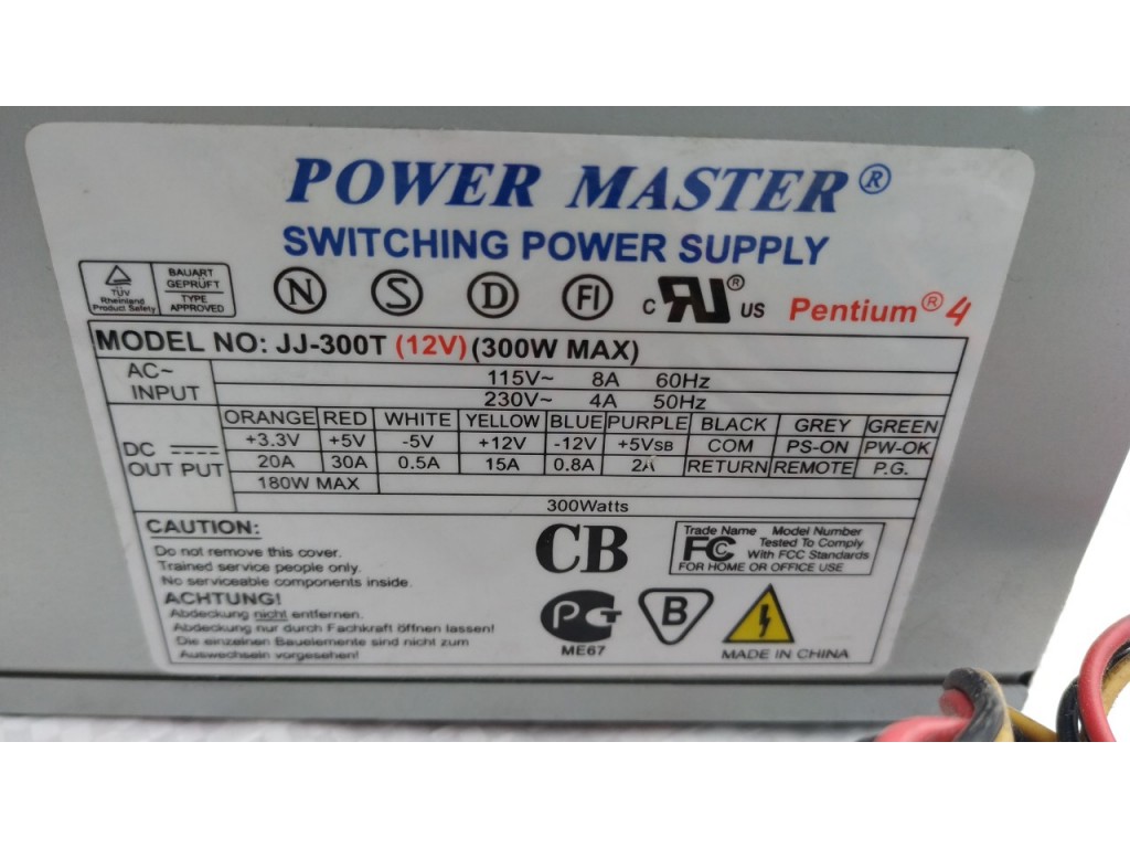 Схема блока питания power master jj 300t