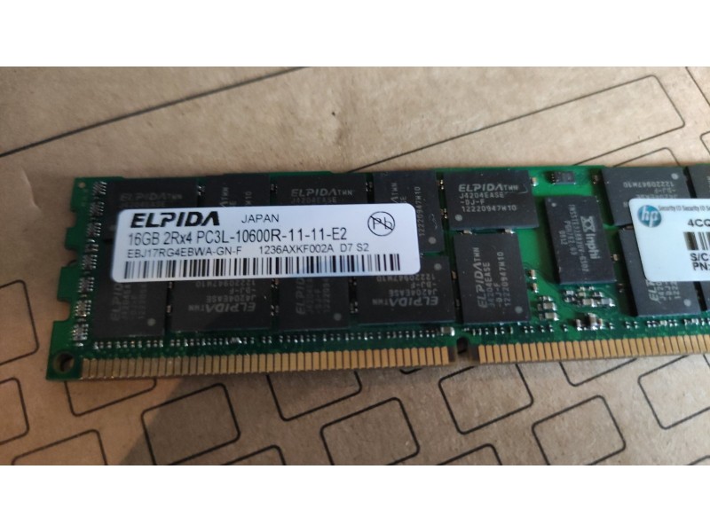 Память серверная ELPIDA 16GB PC3L 10600R-11-11-E2 ebj17rg4ebwa-gn-f