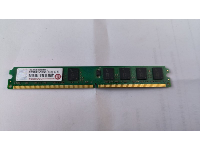 Оперативна Пам'ять ОЗУ Transcend 2GB 2Rx8 DDR2 800U DIMM 