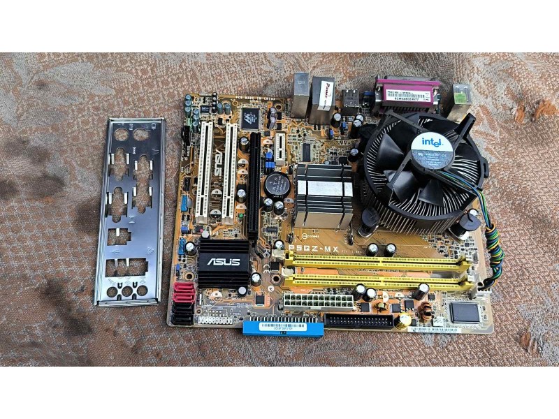 Комплект материнка ASUS P5GZ-MX, процессор (Pentium двоядерний), кулер.