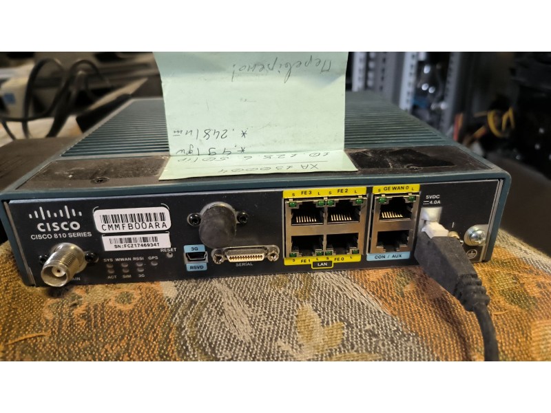 Маршрутизатор Cisco 810 series C819G-U-K9 V01