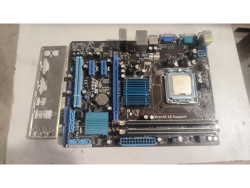Комплект материнка  Asus P5G41-M LX+E5400+E5400