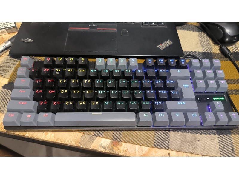 Клавіатура механічна дротова GamePro MK100R USB Black