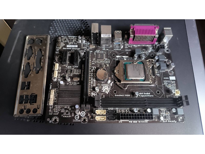 Материнська плата GIGABYTE GA-H81M-DS2 +i5-4460