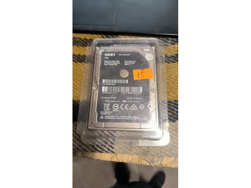Ноутбучний HDD APPLE HGST HTS541010A9E632 1Tb №15