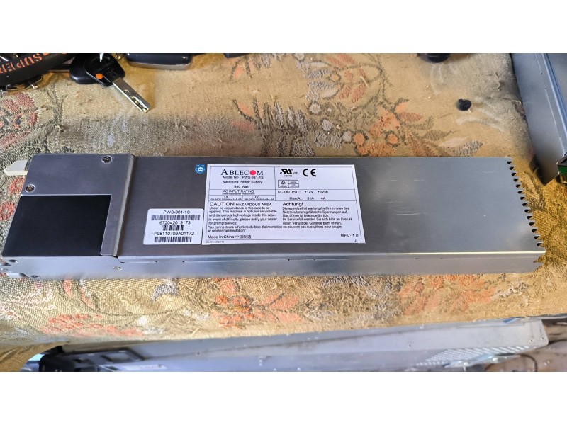 Серверні блоки живлення Ablecom 980 Вт PWS-981-1S