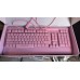 Якісна металева клавіатура GamePro Pink USB