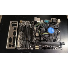 Материнська плата GIGABYTE GA-H81M-S2PV з кулером, процессором та задньою планкою Материнська плата GIGABYTE GA-H81M-S2PV з кулером, процессором та задньою планкою
