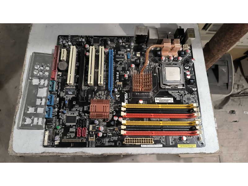 Материнская плата Asus P5KC (ddr2/ddr3) + Pentium e8500