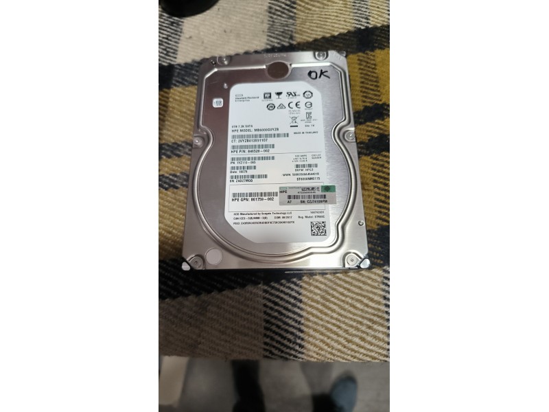 Жорсткий диск HDD HP MB6000GVYZB 6TB