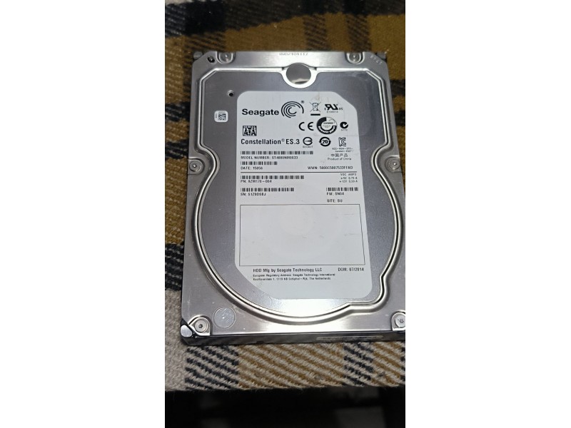 Жорсткий диск Seagate Constellation ES.3 4Tb 7200об/хв SATA 3.5 (ST4000NM0033) №6x