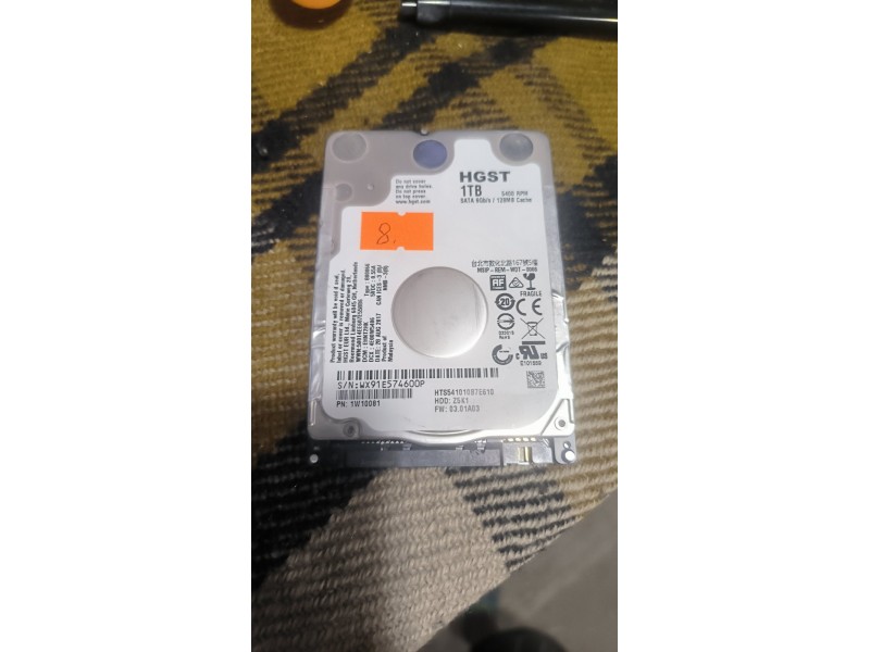 Жорсткий диск HGST HTS541010B7E610 1TB №8