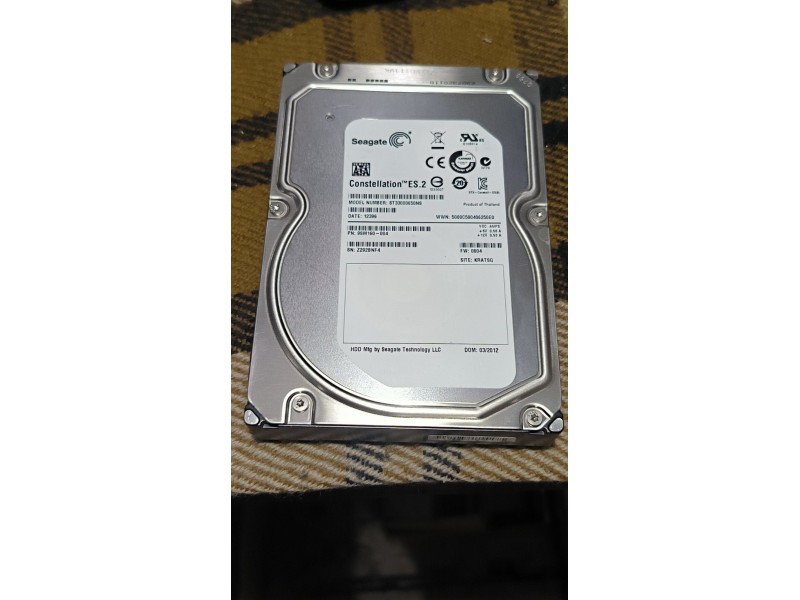 Жорсткий диск Seagate Constellation ES.2 3Tb 7200об/хв SATA 3.5 (ST33000650NS) №10