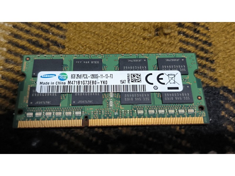Ноутбучна DDR3 8Gb PC3L-12800s Samsung