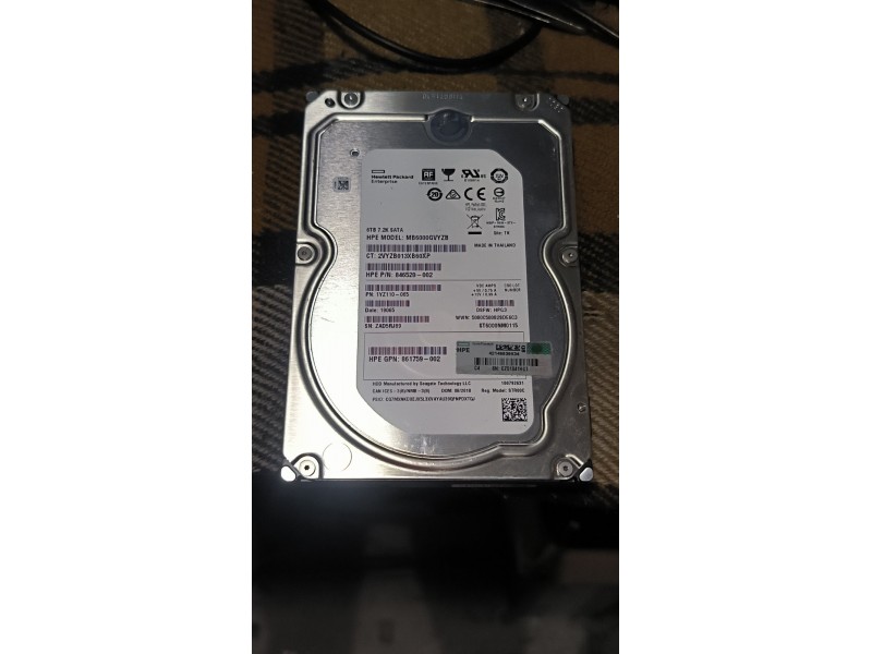 Жорсткий диск HDD Hewlett Packard Enterprise MB6000GVYZB 6TB №8