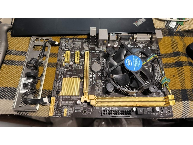 Материнка ASUS H81M-K та INTEL I3-4170