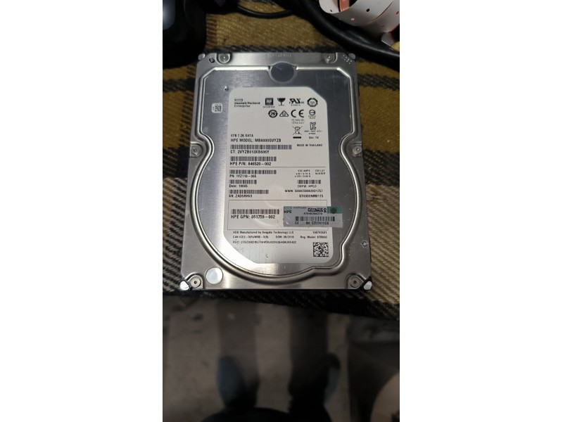 Жорсткий диск HDD Hewlett Packard Enterprise MB6000GVYZB 6TB №19