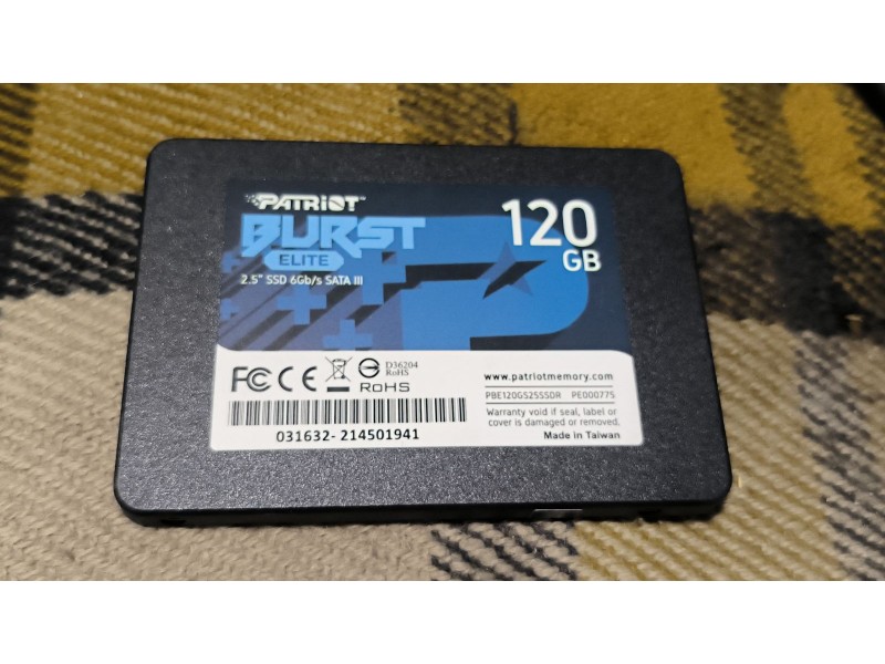 Диск SSD PATRIOT BURST ELITE PBE120GS25SSDR 120GB №25